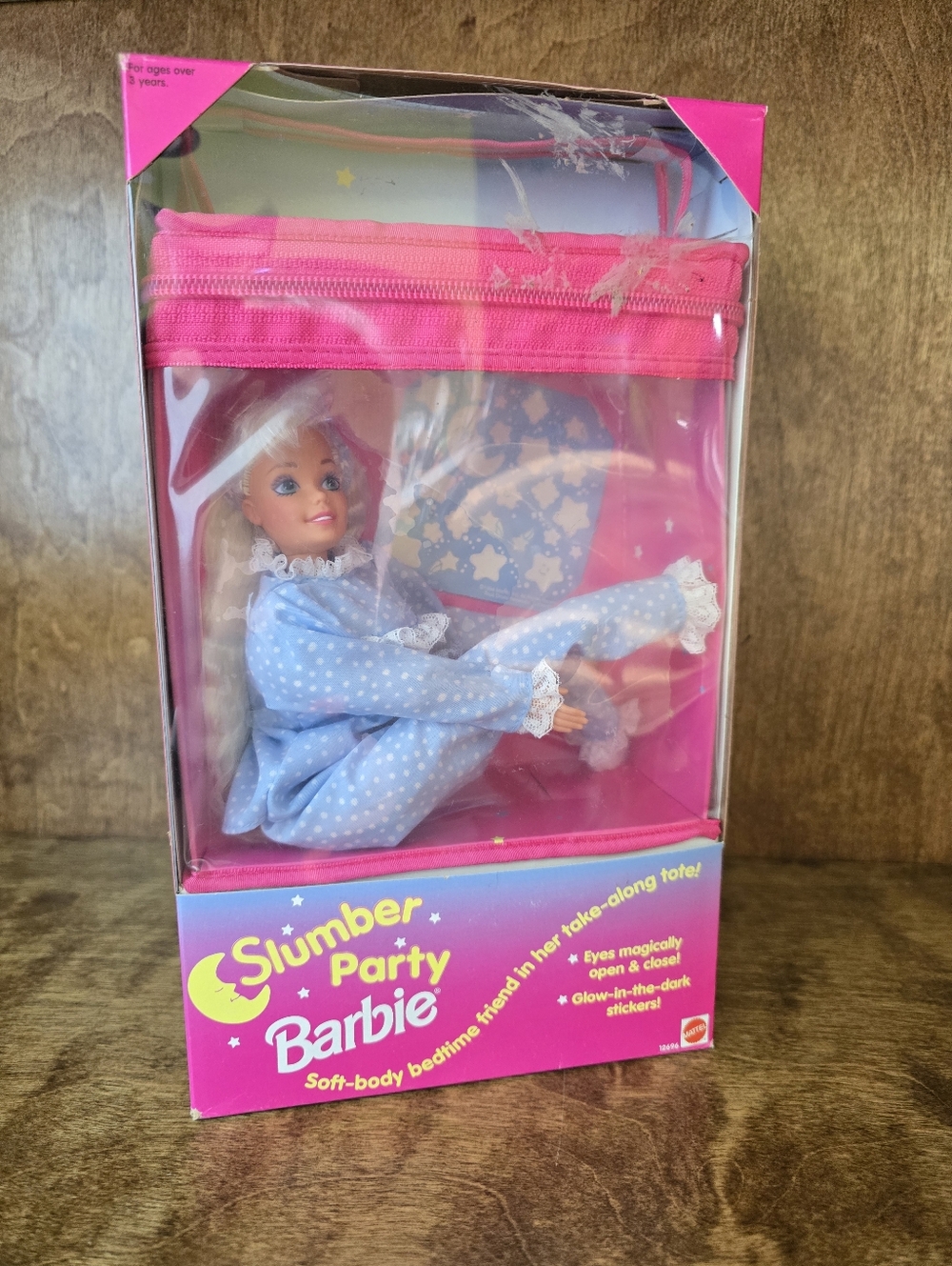 Vintage 1994 Mattel Slumber Party Barbie Doll Blonde #12696 Tote Bag NIB NRFB